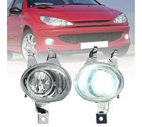 for Peugeot 206 SW CC S16 GTI Front Bumper Fog Light Reflectors Assembly Headlights with H1 Bulbs Fog Driving Lights
