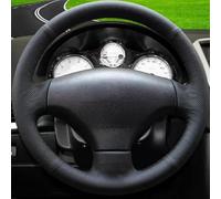 For Peugeot 207 206 2007-2009 2008 Car Steering Wheel Cover Hand Braid Microfiber Leather Auto Interior Accessories wheel hubs(Orange)