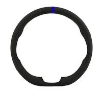 For Peugeot 207 For Expert For Partner 2009-2018 Suede Hand Sewing Car Steering Wheel Cover Automotive Wheel Cover(Blue)