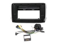 For PEUGEOT 208 2008-2017 10.1 Inch Car Radio Fascia Android MP5 Stereo Player 2 Din Head Unit Panel Dash Frame Installati POMPOMPUR(With cable)
