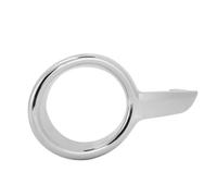 FOR Peugeot 208 2012-2018 ABS Plastic Front Bumper Fog Lamp Bezel Light Cover Chrome Plating High Strength Bumper Fog Lamp Grille(Left 1608110880)