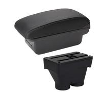 For Peugeot 208 2012-2018 Car Accessories Armrest Storage Box Retrofit Parts Interior Details Auto Holder Ashtray(B2 Black line 3 USB)