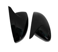 For Peugeot 208 2020-2023 308 2014-2020 508 2008 2 PCS Side Wing Rearview Mirror Cover Caps Car Rearview Mirror Cap(Glossy Black)