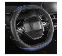 For Peugeot 208 2020years E208 2020year Car Steering Wheel Cover Carbon Fibre + PU Leather Auto Accessories Interior Coche Steering Wheel Cover(B)