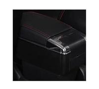 For Peugeot 307 2004-2013 Armrest Box Central Store Content Box Cup Holder Ashtray Interior Car-styling Decoration Accessory(B1 Black red NO USB)