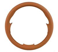 For Peugeot 307 CC For 307 SW For 407 SW Hand-stitched Artificial Leather Car Steering Wheel Cover Steering Wheel Braid Wheel Sleeve Protector(ORANGE)