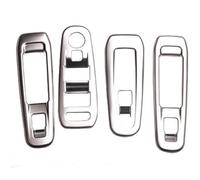 For Peugeot 308 Car Window Switch Cover Glass Lifter Button Panel Decoration Sticker Car Accessories IENQBVL(Matte Silver)