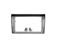 For Peugeot 407 2004-2009 9 Inch Car Frame Fascia Adapter Canbus Box Decoder Android Radio Dash Fitting Panel AJOHBM(Silver)