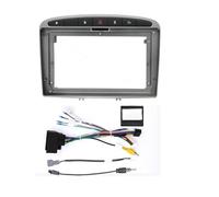 For Peugeot 408 2010-2018 Stereo Frame Fitting Adaptor Double Radio Player Dash Trim Facia Panel Audio Face Plate(2010 408 RZC2)