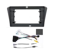 For Peugeot 408 2010-2018 Stereo Frame Fitting Adaptor Double Radio Player Dash Trim Facia Panel Audio Face Plate(2014 408 RZC)