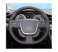 For Peugeot 508 2011-2008 SW 2012 2013 2014 2015 2016 2017 Auto Parts Leather Hand Stitched Steering Wheel Cover Steering Wheel Car Steering Wheel Covers(2)