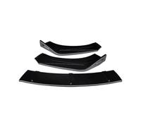 For Peugeot 508 2019-2022 Front Bumper Spoiler Protector Plate Lip Type Body Kit Splitter Carbon Surface Chin Shovel POMPOMPUR(Gloss Black)