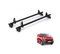 For Peugeot Expert 2016+ Roof Rack Rhino Kammbar Black 2 Bars