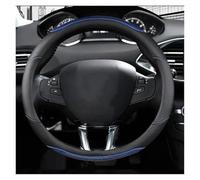 For Peugeot For 208 2012-2018 For Peugeot For 308 2014-2021 Car Steering Wheel Cover Carbon Fibre Leather Inner Wheel Cover Steering Wheel Covers(C)