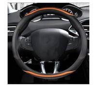 For Peugeot For 208 2012-2018 For Peugeot For 308 2014-2021 Car Steering Wheel Cover Carbon Fibre Leather Inner Wheel Cover Steering Wheel Covers(B)
