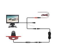 For Peugeot For Expert 2007-2016 AHD 1080P Car Brake Light Reverse Camera With 7-inch Car Monitor Car Rear Camera(Power cord)