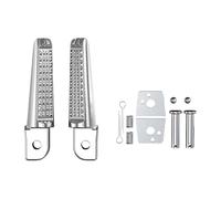 For Phantom 150 CB190R 1 Pair Foot Peg Aluminum Alloy Rear Rider Rests Motorcycle Footrests Universal Motorbike Foot Pegs(Silver)