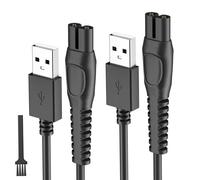 for Philips Norelco Shaver 2400 3600 5400 2600 7200 Charger Cord, for Philips Wet & Dry Series 2000 3000 5000 7000 9000, 5V USB Charging Cable [2-Pack, 3,3ft]
