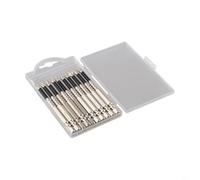 for Phillips Magnetic Screwdriver Bits PH2, Alloy Steel, Anti-Slip, 1/4 Inch Hex Shank, Long Reach Assorted Lengths, Set of 10 for Drill/Driver (90MM)