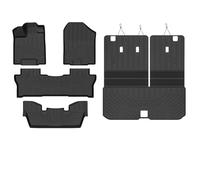 For Pilot 2016-2022 All Weather Protection Cargo Liner With Backrest Mat Behind 3rd Row Back Seat Accessories Car Floor Mats(7 Seats 5pcs)