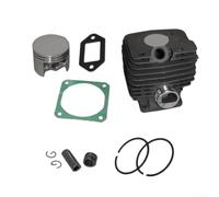 For Piston Cylinder Kit Compatible With 038 And Ms380 Chainsaw 52mm Bore Diameter Metal Construction Replacement Part 1119 020 1202 Silver Finish