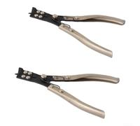 For Piston Ring Expander Pliers Car Engine Piston-Ring Compressor Tool(2pc) | Hardened steel body ergonomic profile steel handle built-in spring for smooth operation measures 205mm length metallic silver