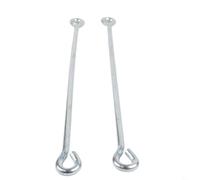 for piston Rod for Handle Pump Type 75 Direct Replacement for Flower Pumps Regular Pumps Strip Pumps Galvanized Steel 36.5cm Silver 2 Pack Reliable Performance for Maintenance and