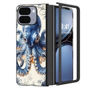 for Pixel 10 Pro Fold Case,Ultra Thin 1.2mm Hard PC Cover,Matte Anti-Scratch Anti-Fingerprint Shockproof Protection,Phone Case for Google 10 Pro Fold,Blue Octopus