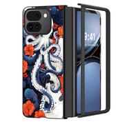 for Pixel 9 Pro Fold Case,Ultra Thin 1.2mm Hard PC Cover,Matte Anti-Scratch Anti-Fingerprint Shockproof Protection,Phone Case for Google 9 Pro Fold,Octopus Floral