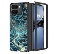 for Pixel 9 Pro Fold Case,Ultra Thin 1.2mm Hard PC Cover,Matte Anti-Scratch Anti-Fingerprint Shockproof Protection,Phone Case for Google 9 Pro Fold,Starry Night Path