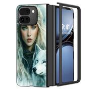 for Pixel 9 Pro Fold Case,Ultra Thin 1.2mm Hard PC Cover,Matte Anti-Scratch Anti-Fingerprint Shockproof Protection,Phone Case for Google 9 Pro Fold,Wolf Spirit