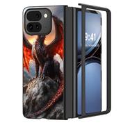 for Pixel 9 Pro Fold Case,Ultra Thin 1.2mm Hard PC Cover,Matte Anti-Scratch Anti-Fingerprint Shockproof Protection,Phone Case for Google 9 Pro Fold,Dragon Majesty