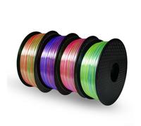 For PLA Filament .75mm for 3D Printers, High +/-.02mm, Low Warping Smooth Extrusion, Vacuum Sealed Spool, Line Two Color Engineering Consumables(silk blue+yellow)