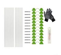 For Plant Hoop Frame for Frost Protection Greenhouse Tunnel Construction Row Cover Use and Garden Bed For Plant Support (A)
