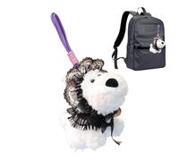 for Plush Dog Bag,for Stuffed Animal Bag - Cartoon West Highland Puppy Bag Decoration,Cartoon Dog Plush Pendant, Animal Pendant, TO, Consulte la descripción