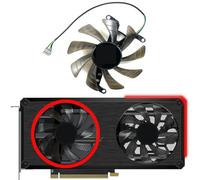 For PNY for GeForce RTX3060 3060ti XLR8 REVEL EPIC-X Dual Fan Graphics Card Replacement Replacement parts(Left fan)