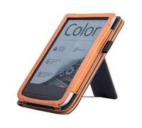 For Pocketbook Touch HD 3 E-Reader Stand Cover Flip PU Case with Hand Holder Dark Blue