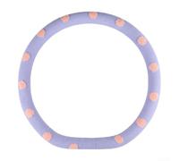 for polka Dot Steering Wheel Cover 38cm Non-Slip Textured Synthetic | Breathable sweat-wicking material fits round D-shaped double D-shaped wheels soft touch all-weather comfort