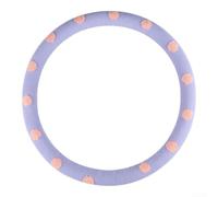 for polka Dot Steering Wheel Cover 38cm Non-Slip Textured Synthetic | Breathable sweat-wicking material fits round D-shaped double D-shaped wheels soft touch all-weather comfort