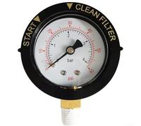 For Pool Filter Gauge with Rotatable Baffle Showing Start and Clean Filter for Visual Maintenance Cue