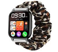 for Popglory P66 Smart Watch Band,Fabric Elastic Scrunchie Elastic Women Replacement Straps Compatible with Popglory NinKiyco 1.85 inch P66 SmartWatch/TOOBUR IDW13 1.8 Watch/MorePro H56/Kimnix T99 Pro