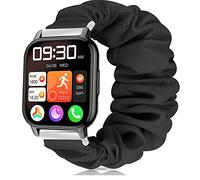 for Popglory P66 Smart Watch Band,Fabric Elastic Scrunchie Elastic Women Replacement Straps Compatible with Popglory NinKiyco 1.85 inch P66 SmartWatch/TOOBUR IDW13 1.8 Watch/MorePro H56/Kimnix T99 Pro