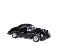 For Porsche 356A Speedster 1:24 Die-Cast Metal Simulation Car Model Gifts(Black)