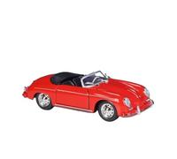 For Porsche 356A Speedster 1:24 Die-Cast Metal Simulation Car Model Gifts(Red)