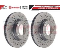 FOR PORSCHE BOXSTER 986 987 FRONT DRILLED BRAKE DISCS DISCS PAIR BREMBO SPORTS