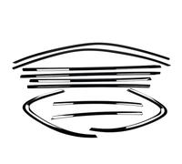 for Porsche for Macan 2014-2025 Exterior Window Trim Strip Door Frame Seal Molding Decoration Weatherstrip RESPUNEKBAH