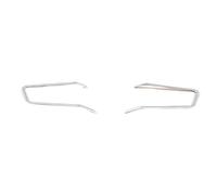 For Porsche For Taycan 2019-2022 Aluminum Alloy Car Steering Wheel Buttons Decoration Frame Cover Trim Auto parts(Silver)