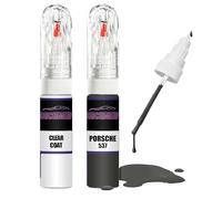 For PORSCHE GRAPHIT 537 + Clear Coat Touch Up Paint Lacquer Fix Kit