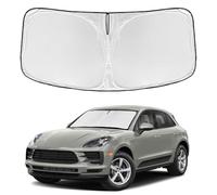 for Porsche Macan 2014-2024 2025 2026 Windshield Sun Shade - 4 Layers Car Sunshades for Front Windows Shade Cover Custom Fit Macan Sun Visor 240T Retractable Shade Blocks UV Rays Car Accessories