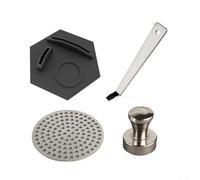 For Portafilter Basket Coffee Filter Tool With Magnet Kit Featuring Stainless Steel Espresso Puck Screen For Enhanced Brewing Consistency(51MM)